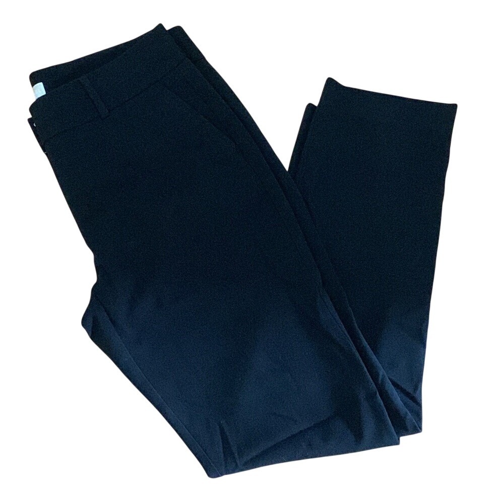 Michael Kors Womens Black Straight Leg Dress Pants Size 6 High Rise Trousers